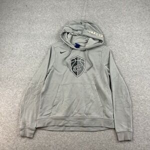 Women's Nike Cleveland Cavaliers Hoodie Medium Gray Red Sweatshirt The Land NBA‎